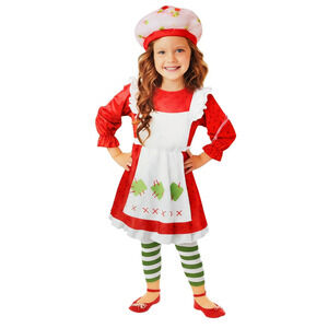 Strawberry Shortcake Girls Toddler 2T Red Costume Dress Up Halloween Cute NWT
